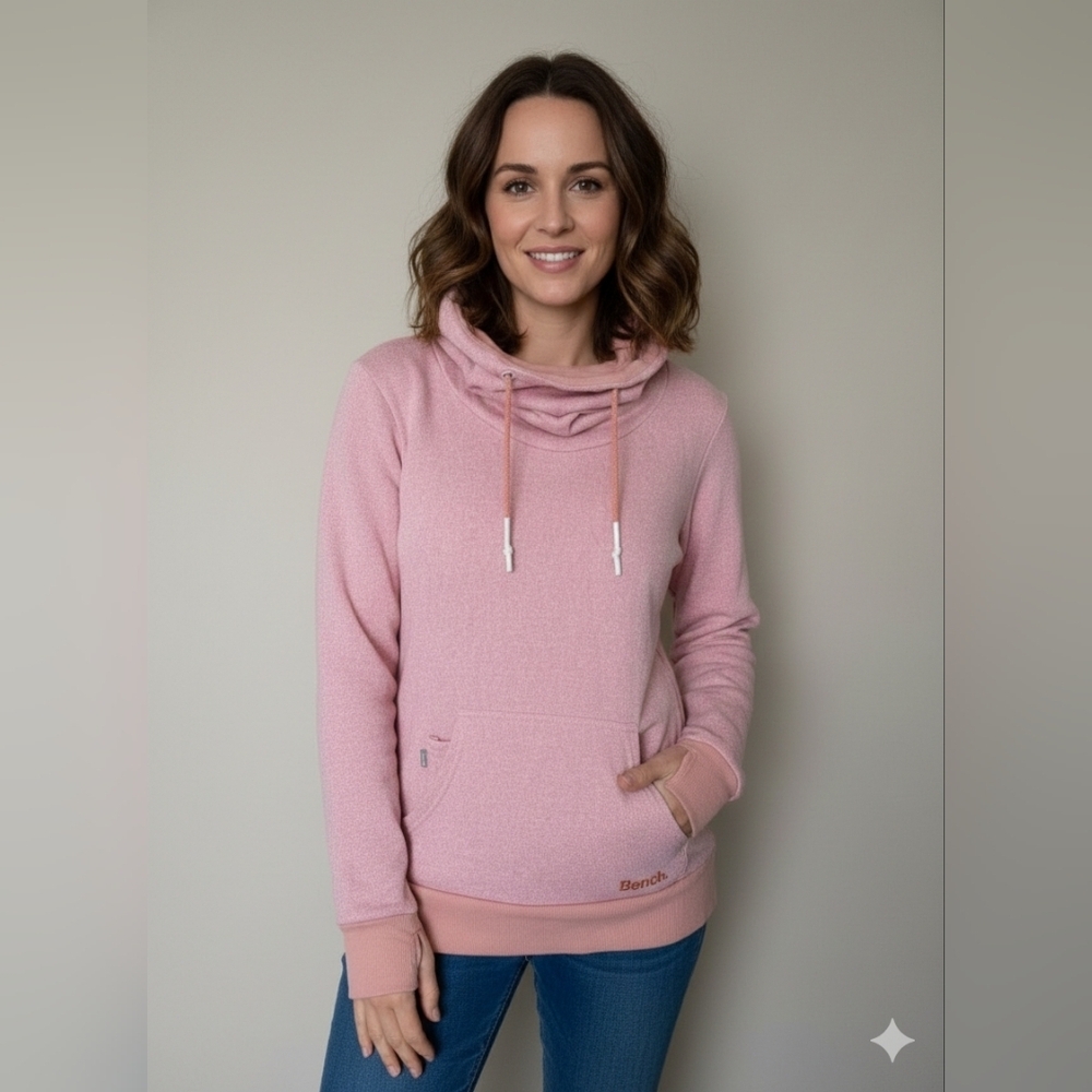 Bench Women's Soft Pink Hooded Sweatshirt